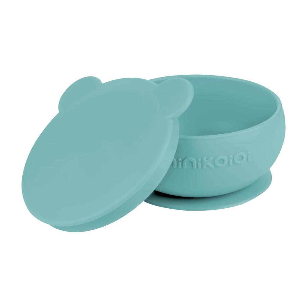 Set of Silicone Dishes for Children 3+1 element 6m+ MinikOiOi