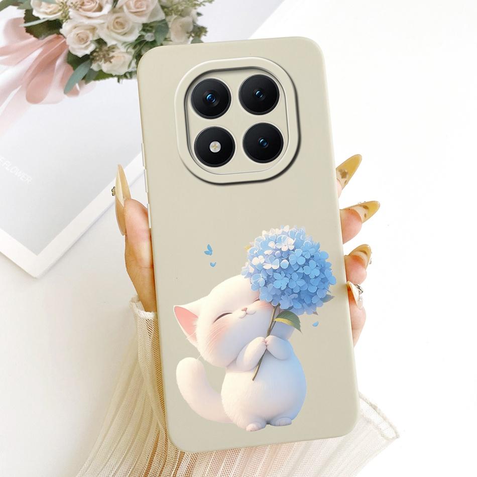 For Xiaomi Redmi Note 15 Pro+ 15Pro 5G Cute Cat Flower Cartoon Phone Case For Redmi Note 15 Pro Plus 5G Soft Silicone Bumpers