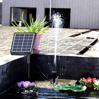 5 Nozzle Solar Fountain Pump Kit Environmentally Friendly Water Feature for Small Ponds and Garden Ornamentation