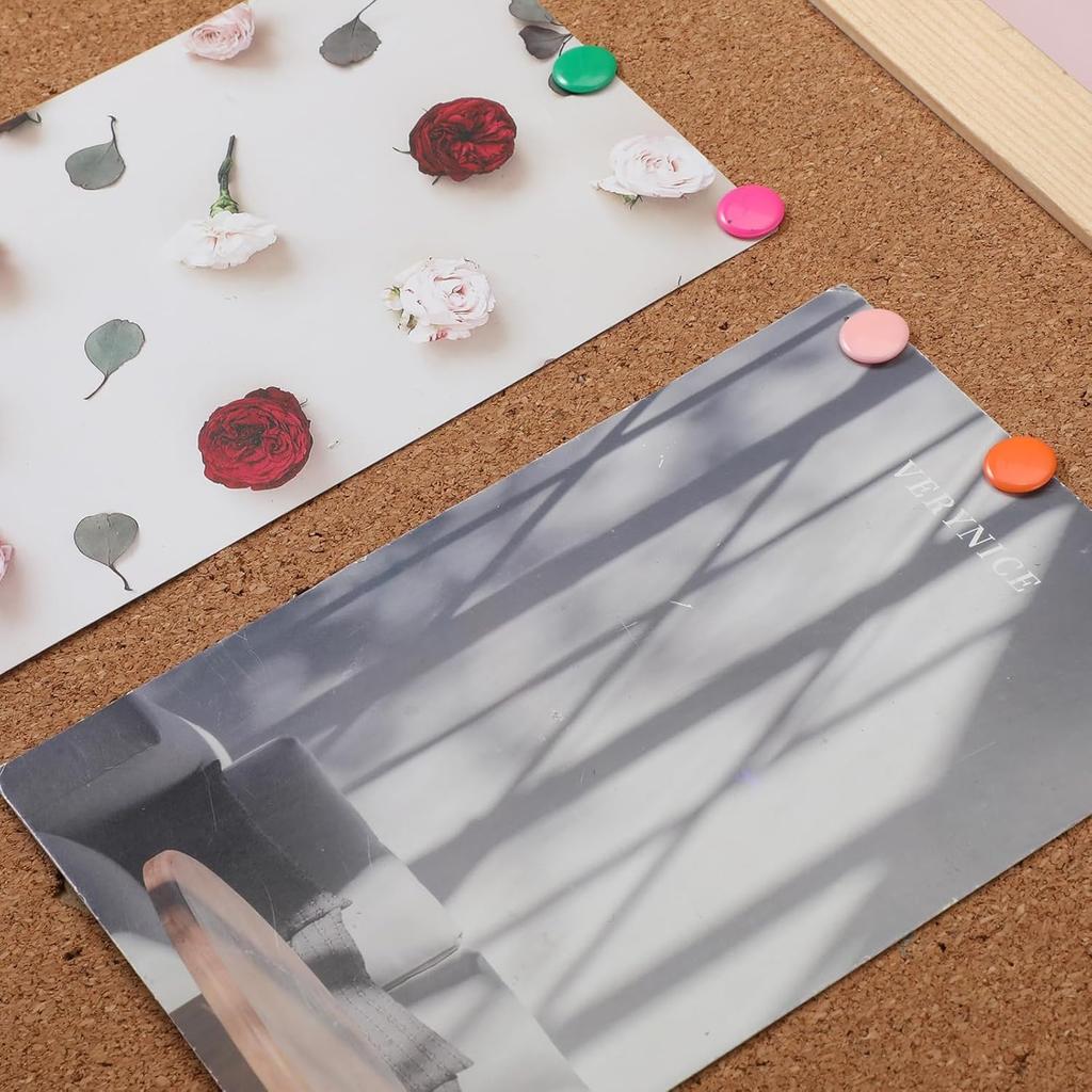 400 Pcs Colors Thumb Plastic Roundness Push P Roundness Head Thumbtack Bulletin Board Tacks for Map Office Photo Wall Cork Board Personal Use