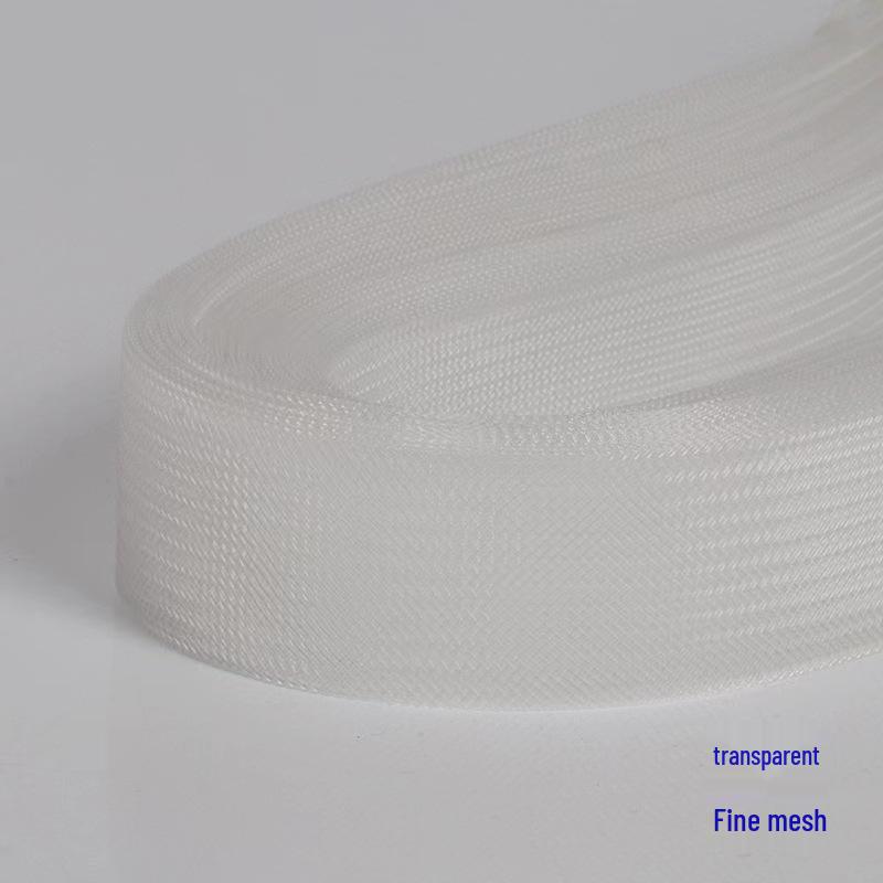 Black & White Elastic Stretch Mesh Ribbon (6-10cm) for Wedding Dresses, Dance Skirts, Support, and Horsehair Fishbone Net Clothing Accessories.