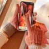 Thicken Touch Screen Mittens Plus Velvet Knitted Gloves Outdoors   Men Women