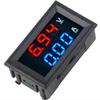 DC 0-100V 10A Digital Double Color Blue & Red LED Display Voltmeter Ammeter