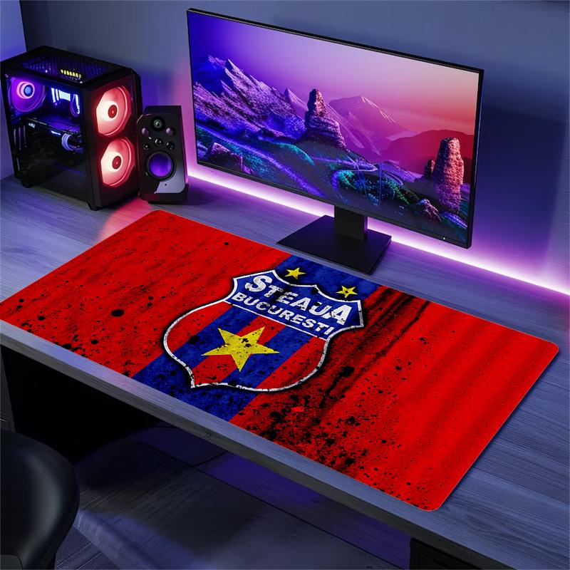 FCSB Print Cushion Non-slip Laptop Tablet Big Mousepad XXL Mat Mini PC Playmat With Lock edge