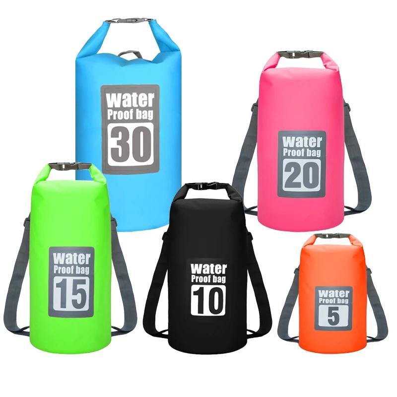 5L/10L/15L/20L/30L Waterproof Dry Bag Backpack,Waterproof Swimming Bag for Kayaking Hiking Boating Camping Outdoor Sport Bag