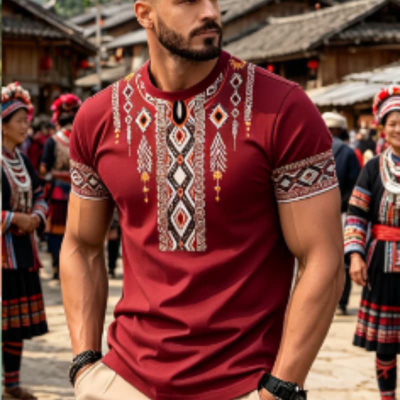 

Men s Fashion 3D Printed Men s T-Shirt Round Neck Short Sleeve, Trendy Street Wear S