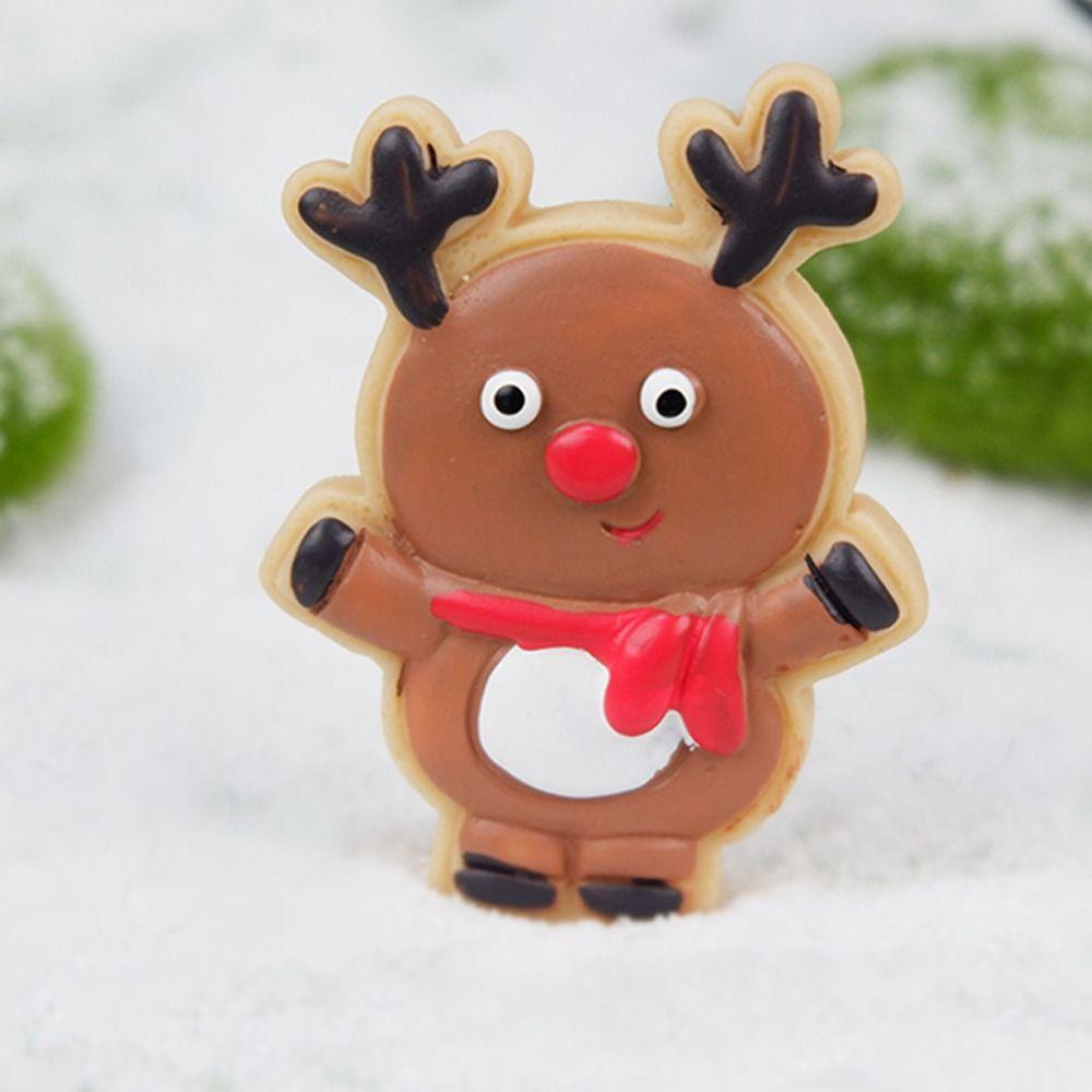 Cute Christmas Cake Decoration Creative Elk Card-Inserted Cake Decoration Single Side Plug-in Christmas Cake Decoration Tools