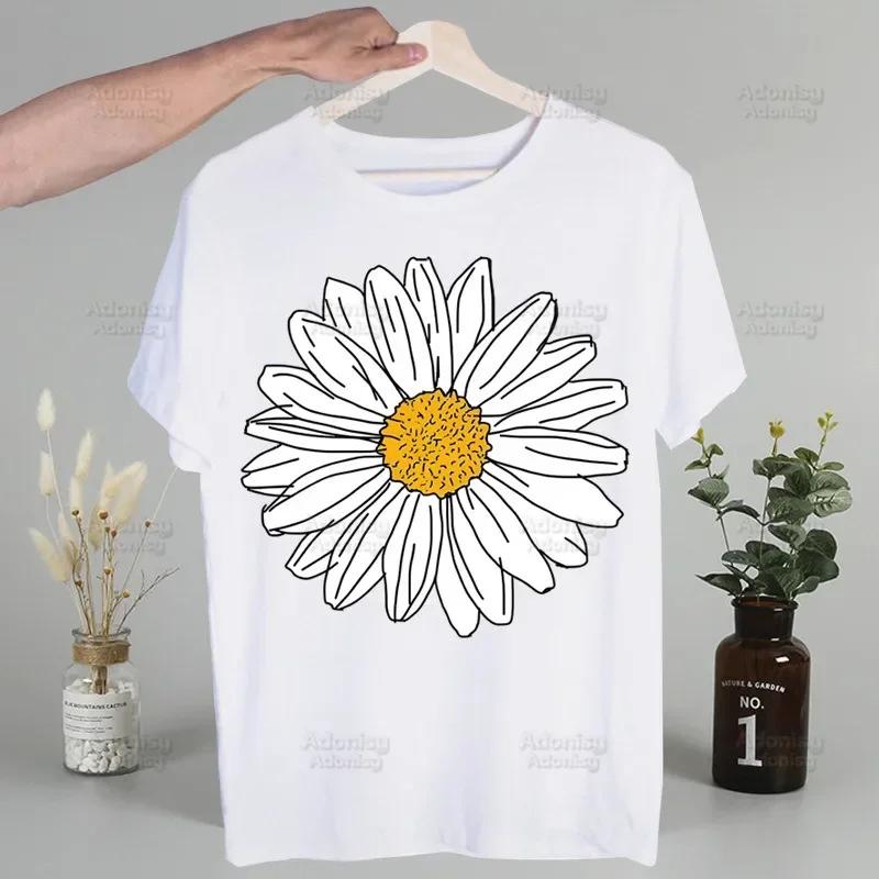 Love Daisy Feeling Daisy Men's Tshirt Cute Printing Shirt Mens Fashion T-Shirt For Men Casual Tops Short Sleeve