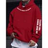 Spring/Autumn New Printed Men's  Drawstring Hoodie with Kangaroo Pocket