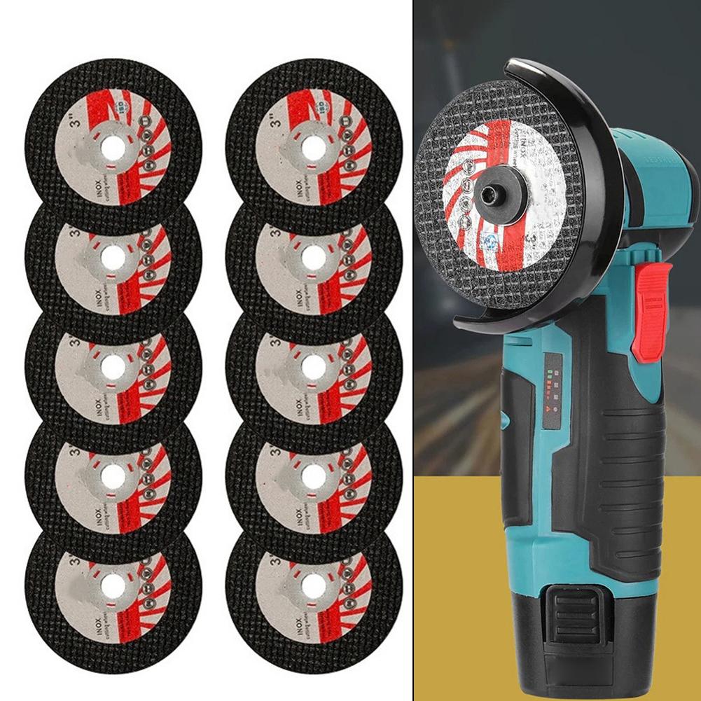 10pcs 75mm Resin Cutting Disc Set Corundum And Zirconium Grinding Wheels For Metal And Stainless Steel For Angle Grinder