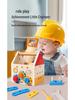 Children's Wooden Toolbox Educational Role-Play Toy for Boys and Girls