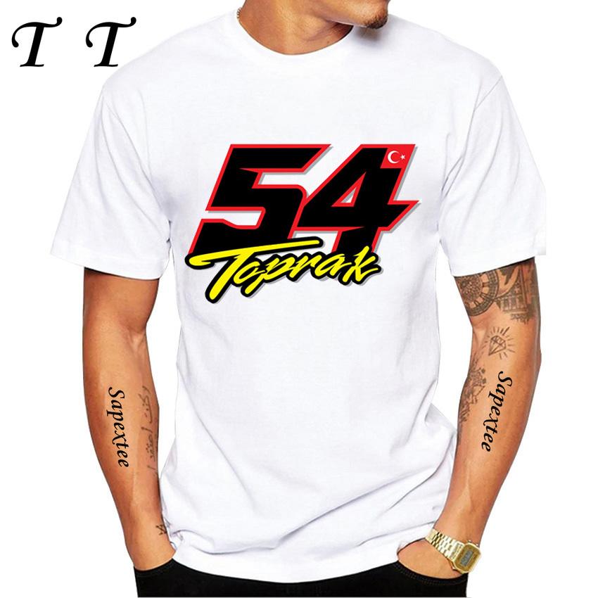 Toprak Razgatlioglu Number 54 Legend T-Shirt Summer Men Short Sleeve Hip Hop Casual Shirt Harajuku Motorcycle Sport White Tees