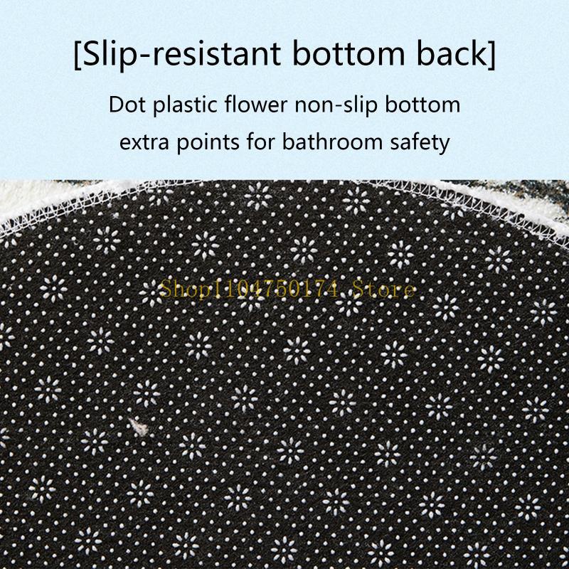 Semicircle Non Slip Entrance Doormat Quickly Dry Absorbent Bath Mat Rug Toilet Carpet for Home Bedroom Kitchen Bathroom top sale