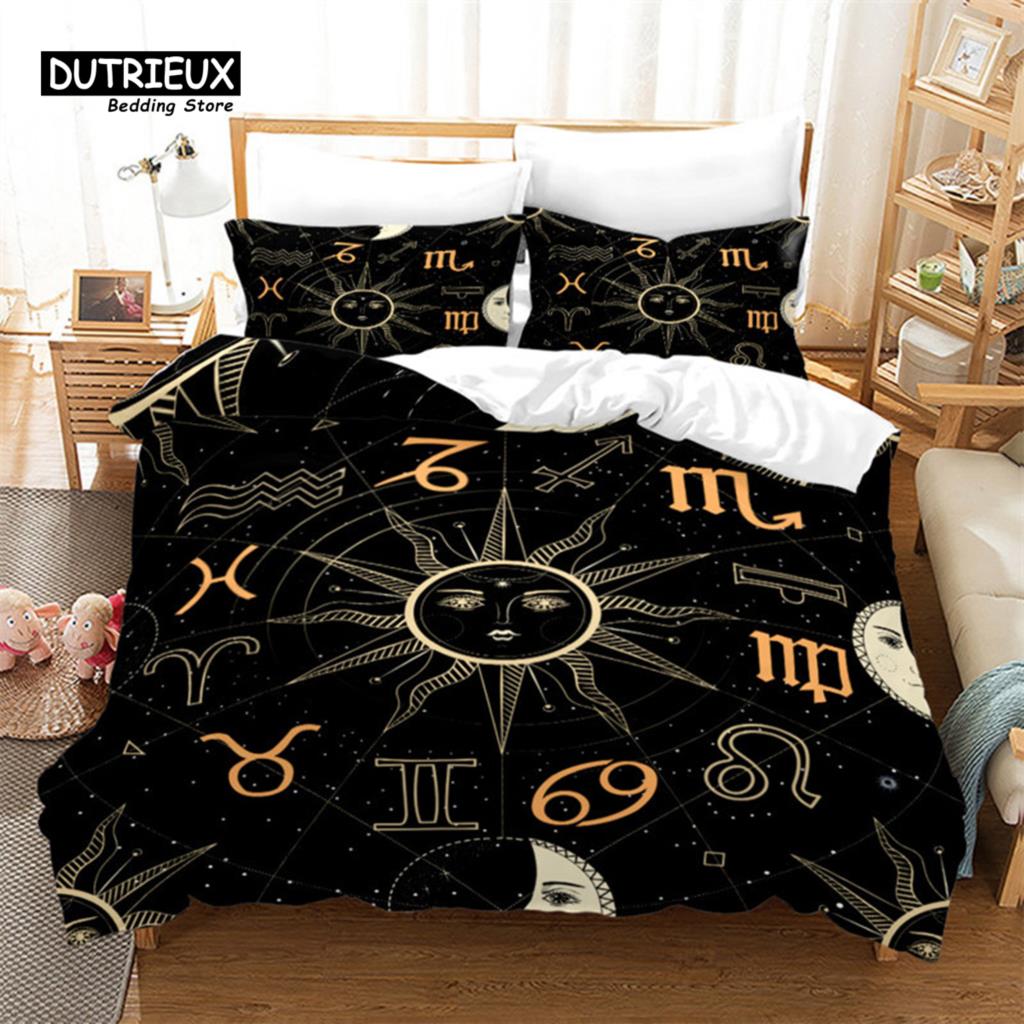 Comfortable Stylish Pattern Duvet Cover Set With Duvet Cover And Pillowcases King Queen Twin Sizes For Boys Girls And Kids