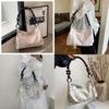 Trendy Lightweight Nylon Shoulder Tote Bag With Retro Charm And Cozy Feel