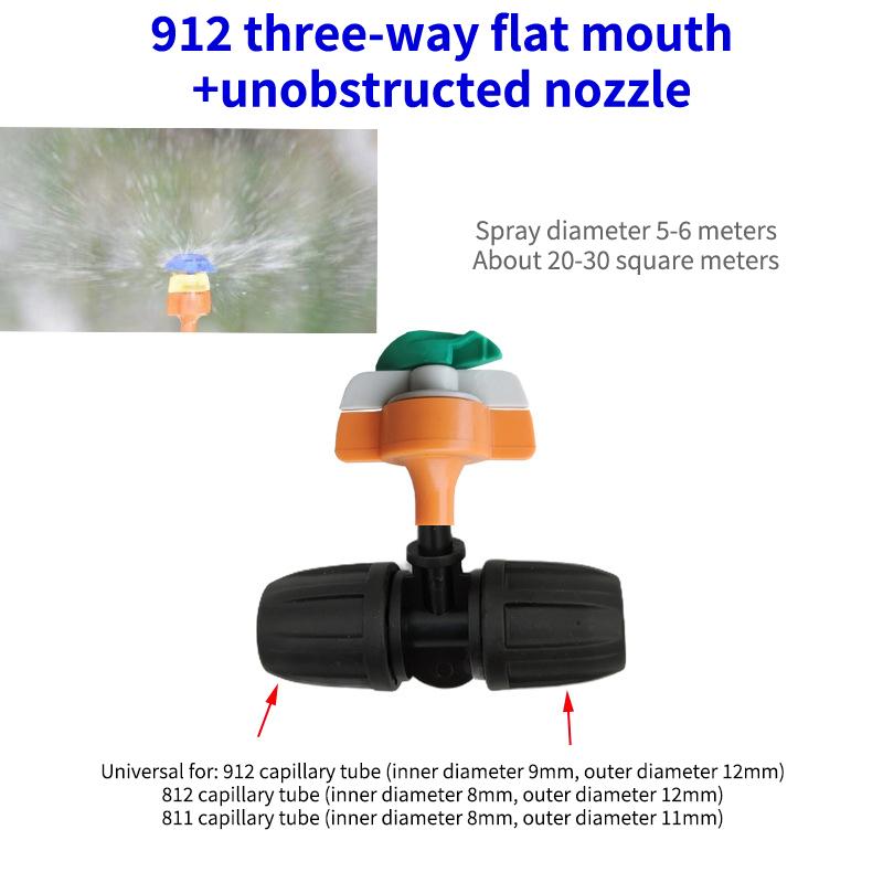 Hanging Misting Nozzle Fog Nozzle Hanging Anti Drip Misting Sprinkler Kits For 8/11 Hoses Mist Water Sprayer