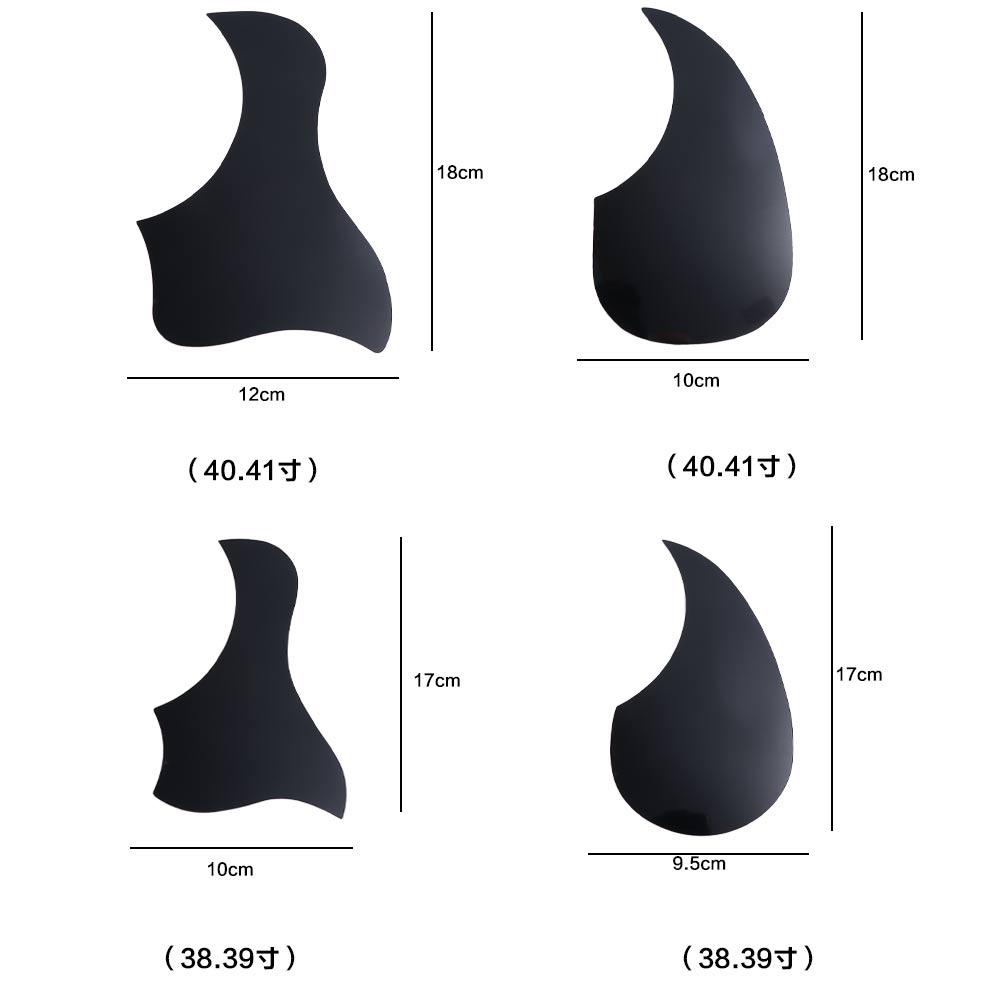 Przezroczysty ochraniacz na gitarę ABS w kształcie kropli Wodoodporny Odporny na zarysowania Klasyczna płytka ochronna Akcesoria gitarowe