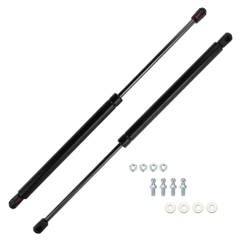 Motoforti Universal Lift Support Struts, 20"/500mm, 120lb/535N/54kg, Black, Set of 2