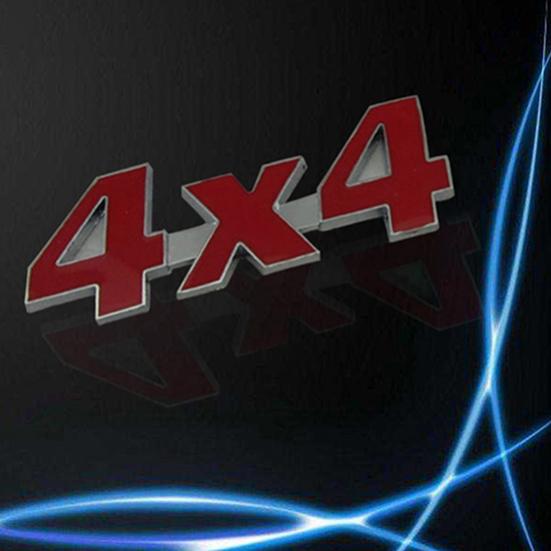 Car Metal 3D Badge Truck 4x4 Displacement Motor Auto Sticker Decoration Decal