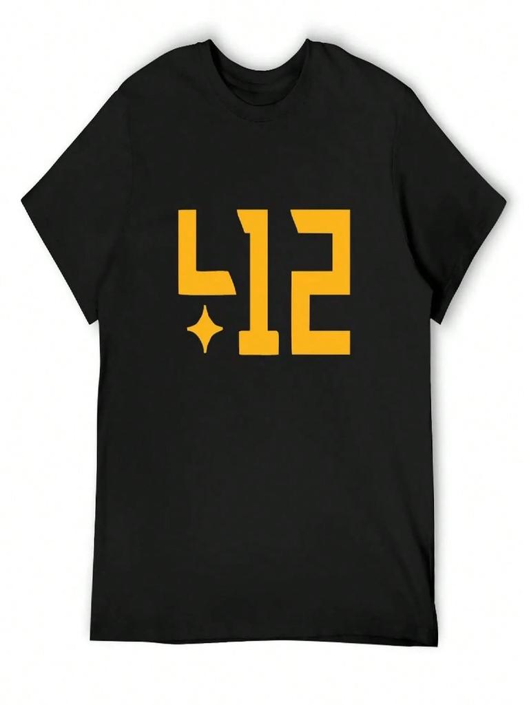 Number 412 T-Shirt Football T Shirt Gifts For Boyfriend Funny T-Shirts Oversize T-Shirts Man T Shirt Unisex