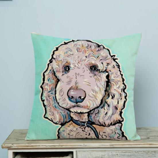 Mote Tegneserie Hund Midje Kast Putetrekk Lin Putetrekk Hjem Sofa