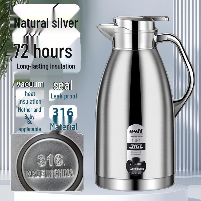 Double-Layer Stainless Steel Insulated Kettle and Anti-Scald Hot Water Pot