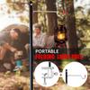 Desktop Light Stand Portable Lamp Pole Aluminum Alloy Table Lantern Hanger Adjustable for Table Thickness Under 3cm