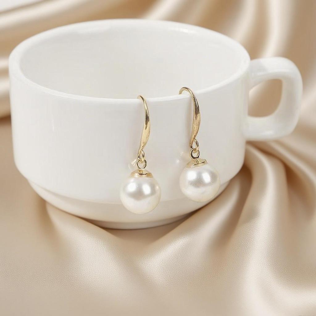 Schicke Retro-Perlenohrringe: Luxuriöses High-End S925 Silber, Modisches und Vielseitiges Nischendesign