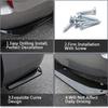Car Rear Bumper Lip Diffuser, Universal Auto Side Fender Skirt Splitter Canard Protector, Wrap Angle Spoiler with 6 Bolts, 1 Pair (Bright Black)