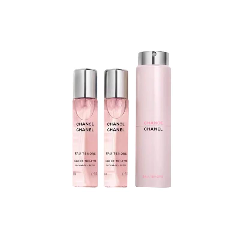 CHANEL Chance Eau Tendre Twist And Spray Refillable Bottle – Eau De Toilette 20ml*3