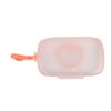 1PC PP Material Portable Heart-Shaped Wet Wipe And Mask Storage Box with Snap Closure for Kids Travel Tissue Holder