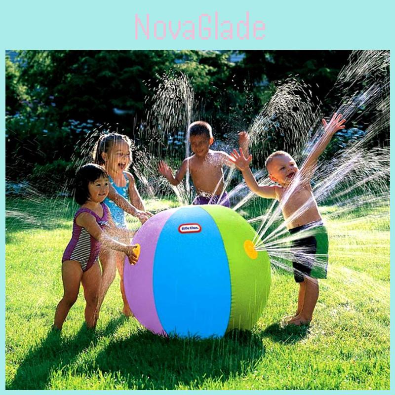 Kids Inflatable Water Spray Ball Fun Outdoor Garden Toy For Summer Playtime