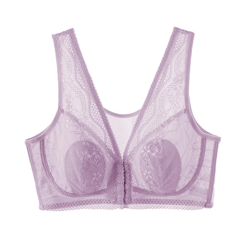 

Бюстгальтер с застежкой спереди Женский Ультратонкий Кружевной Бесшовный Беспроводной Бюстгальтер Женское Белье Сексуальное Интимное Белье 36CD-44CD 4XL(44/100CD)