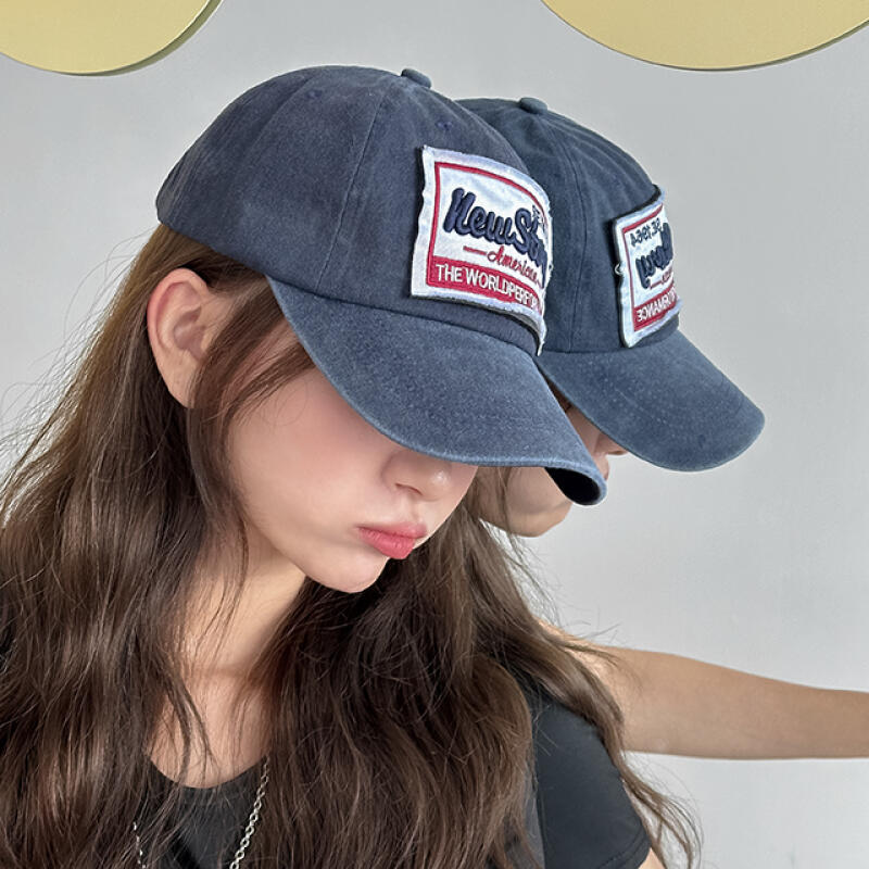 Vintage Hype Washed Denim Ball Cap ac-9458c wine