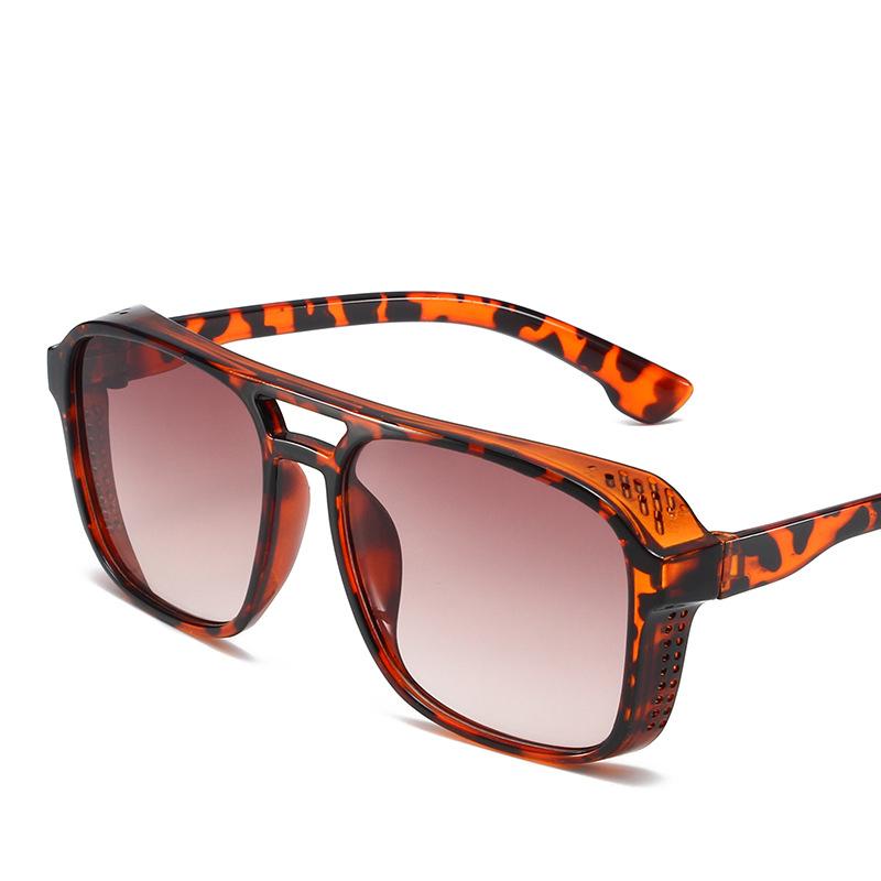 Neue Vintage Sonnenbrille Damen Herren Quadratischer PC-Rahmen Retro-Gläser Mode Designer Marke Sonnenbrillen für männlich weiblich