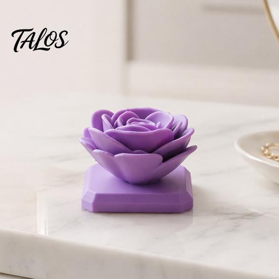 Stable Base Rose Ornament Flower Ornament, Non-Slip Compact 3D Printed Realistic Decor Durable PLA Creative Artwork, for Home Office Bathroom