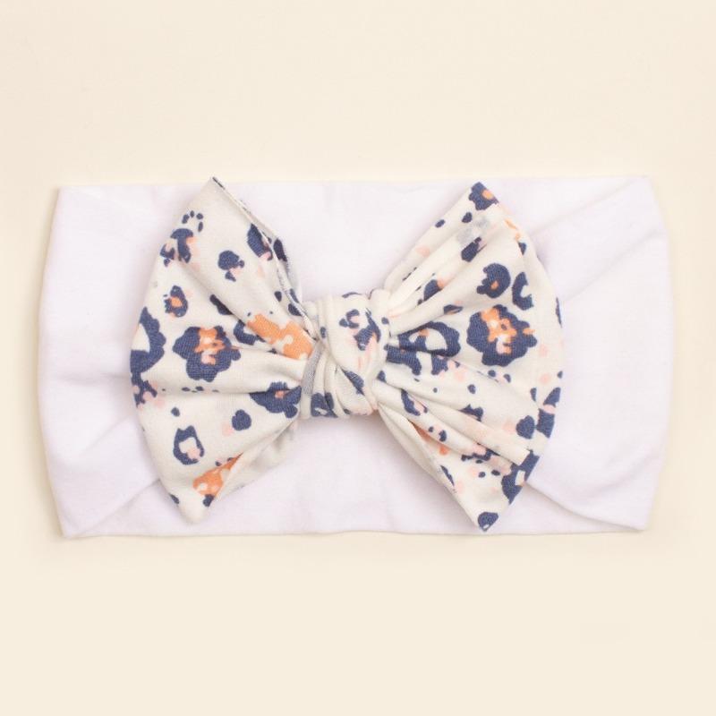 

New baby bow headband, cute printed children s headscarf, soft and comfortable baby hair accessories
