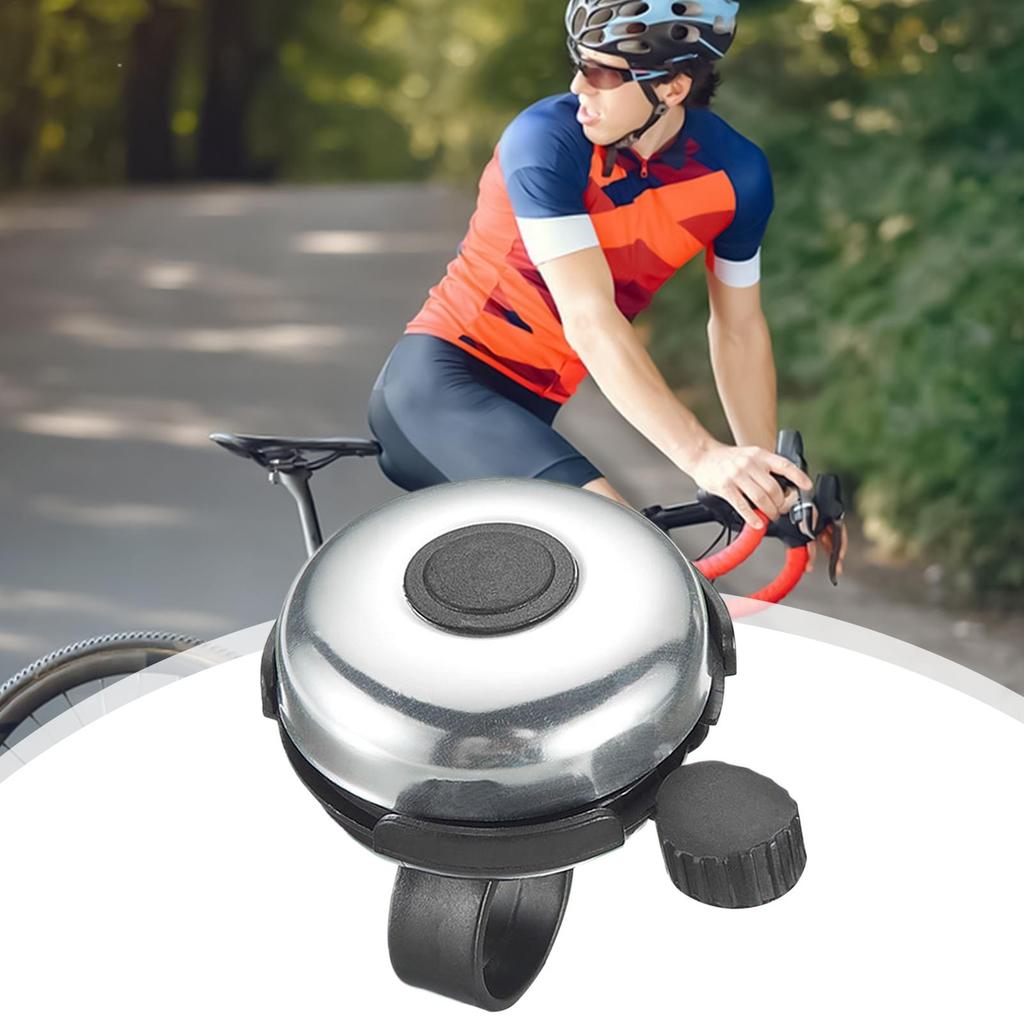 Cycling Bell Weatherproof Loud 100dB Horn Small Bikes Bell for Handlebars Riding Outdoor Enthusiast Family Men Women Adults Kids