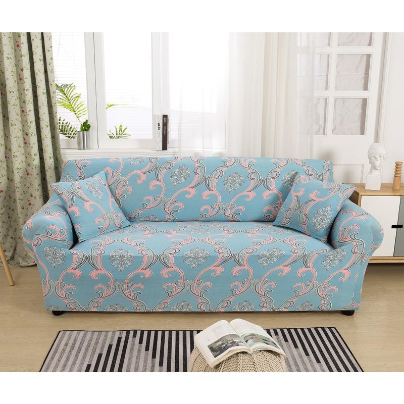 Bankhoes All-Inclusive Antislip Stretch Bankhoes Echt Leer Vintage Bankhoes Volledig Bedekkend Stof Ambacht Combinatie Bankkussen