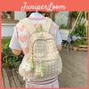 Stylish Plaid Backpack For Men And Women Large Capacity Waterproof Durable