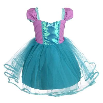 Dressy Daisy Toddler Mermaid Cosplay Tulle Ariel Princess Halloween Size Ages Girls' Costume, Outfit, Kids' Skirt, Dress, Costume, 120, 6-7