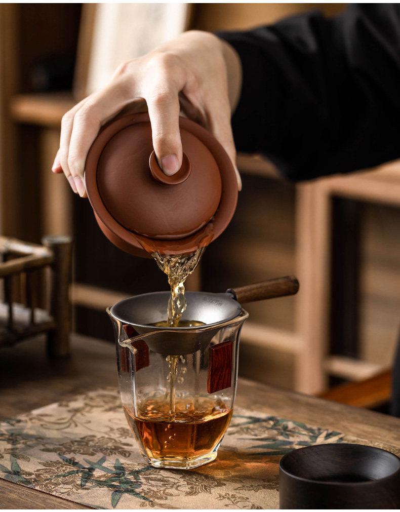 High-End Pure Titanium Tea Infuser with Ultra-Fine Filter for Gongfu Tea Ceremony