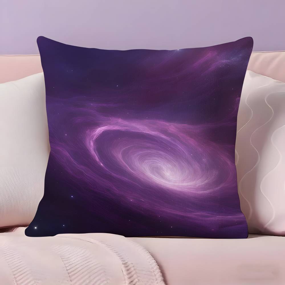 Space Starry Sky Art Pillow Case  Ultra Soft Skin Friendly Fabric Cloud Like Comfort & Concealed Zipper