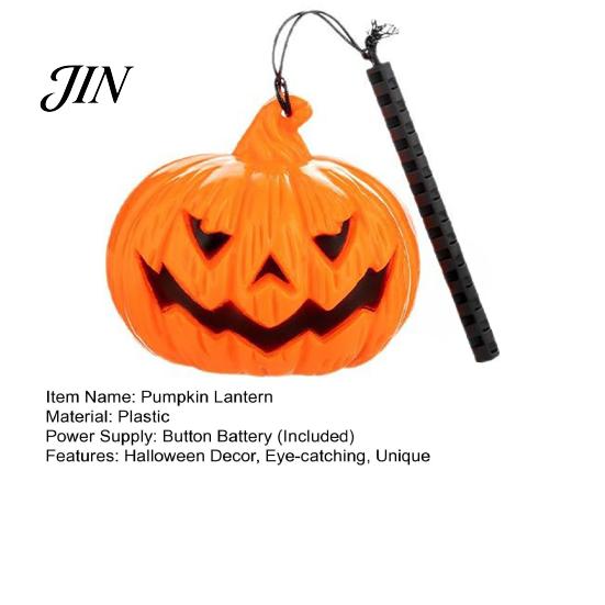 Pumpkin Lantern for Party Halloween Lantern, Spooky Handheld Light Up Cool Decoration Lamp Favors, Outdoor Indoor Decor Decorative