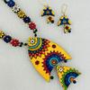 Handmade Clay Fish Necklace Earring Set