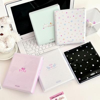 Cartoon Photo Booth Album For 40 Pcs 2X6 Inch Photo Strips Bookmark 20 Pcs 4X6 4R Photo Holder Small Card Storage Book
