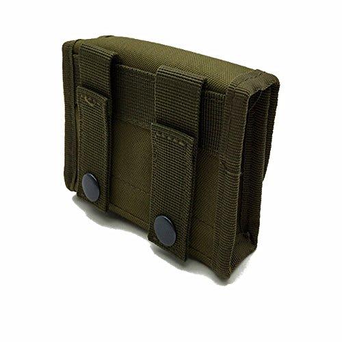 Tactical 10-Pack Shotgun Shell Holder for 12G/20G Magazines, MOLLE Compatible, Waterproof, Available in 3 Colors (Army Green)