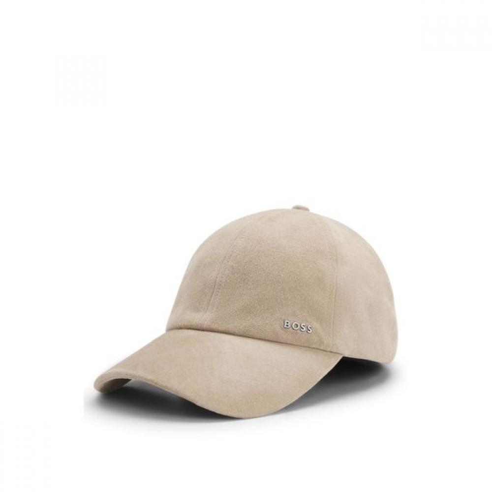 

Boss Suede Cap Dark Beige Metal Logo 50555672255 ONESI