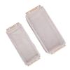 2PCS Bohemian Tassel Storage Baskets Handmade Woven Decorative Countertop Toilet Tank Topper Paper Basket Cabinet