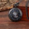 Retro klasické mechanické kapesní hodinky světélkující okvětní lístky vyřezávané výklopné víčko ruční nátah pánské dámské mechanické kapesní hodinky
